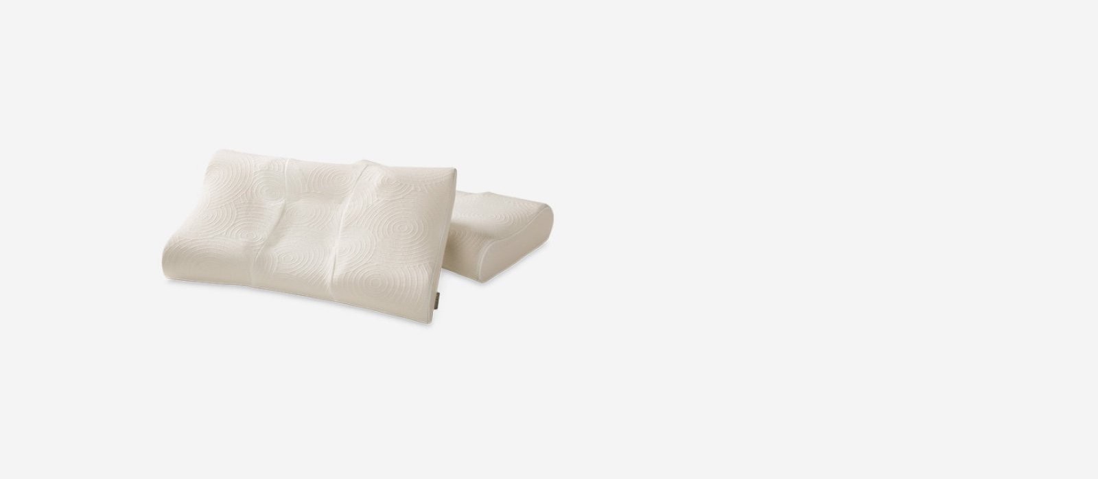 two tempur contour side to back pillows